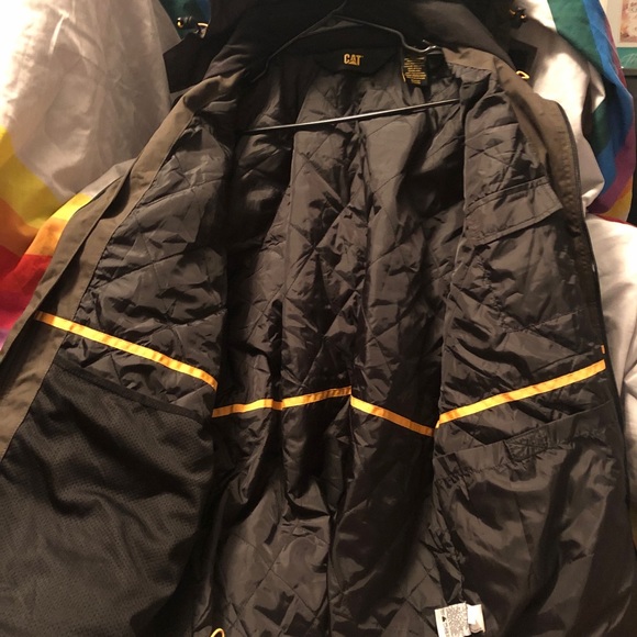 COPY - CAT BLACK JACKET WOMENS no hood , size adult XL, lclean in and out - Picture 3 of 9